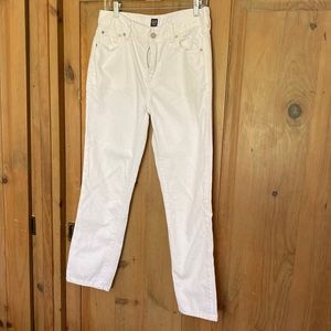 Gap denim white jeans size 27